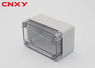 กล่องพลาสติก ABS ขนาดเล็กพร้อมฝาปิด PC โปร่งใสกล่องกันน้ำกล่องสายไฟไฟฟ้าภายนอก 110 * 80 * 70 มม